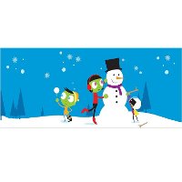 1180278 PBS Kids Building a Snowman