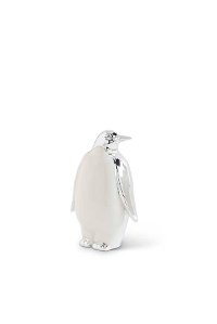 6 Inch White and Silver Penguin