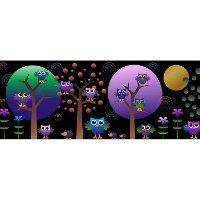 1171901 Colorful Owls