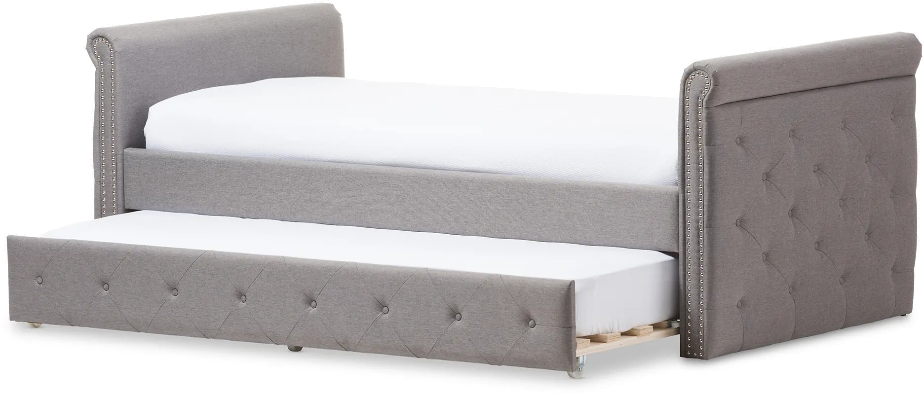 Swamson Gray Tufted Twin Daybed-3