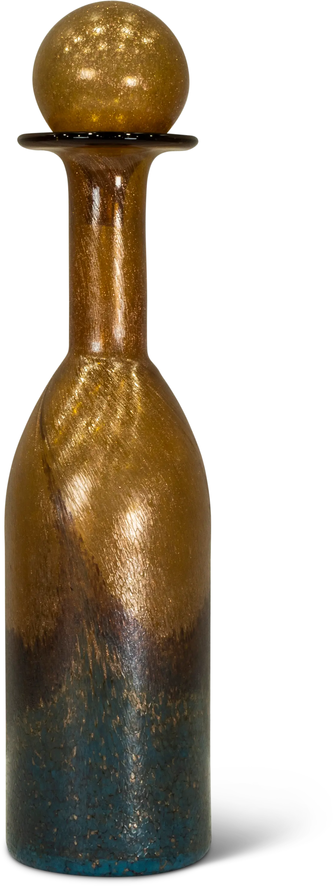 21 Inch Multi Color Faison Glass Bottle with Stopper-3