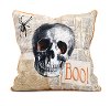 Apothescary Halloween Skull Throw Pillow