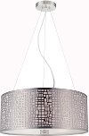 Polished Steel Modern Drum Pendant Lighting - Torre