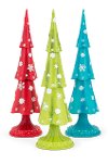 Assorted Whimsy Multi Color Christmas Snowflake Tree