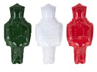 Assorted Red, White or Green Ceramic Nutcracker Plate