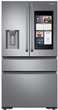 RF23M8590SR Samsung Counter Depth French Door Smart Refrigerator with Family Hub - 22.2 cu. ft., 36 Inch Stainless Steel