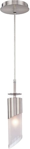 Polished Steel 1 Light Pendant Light - Calipso