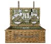 26152 Beige Picnic Basket for 4 - Willow