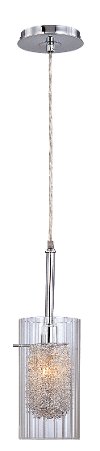 1 Light Pendant Lamp with Clear Glass - Caldwell