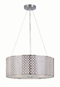 Polished Steel Drum Pendant - Netto