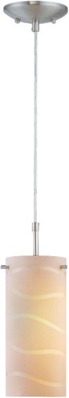 Pendant Lamp with White Glass Shade - Pacifica