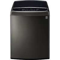 WT1901CK LG 5.0 cu. ft. Ultra Large Capacity Front Control Top Load Washer with TurboWash - Black Stainless Steel