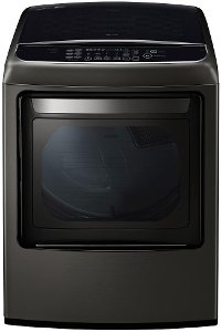 DLEY1901KE LG Front Control Electric Dryer - 7.3 cu. ft. Black Stainless Steel