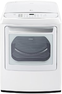 DLGY1902WE LG Ultra Large Capacity Front Control Gas Dryer with EasyLoad Door - White