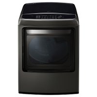 DLGY1902KE LG 7.3 cu. ft. Ultra Large Capacity Front Control Gas Dryer with EasyLoad Door - Black Stainless Steel