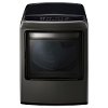 DLGY1902KE LG Black Stainless Steel 7.3 cu. ft. Ultra Large Capacity Front Control Gas Dryer with EasyLoad™ Door