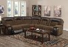 Brown 5 Piece Power Reclining Sectional Sofa - Helen