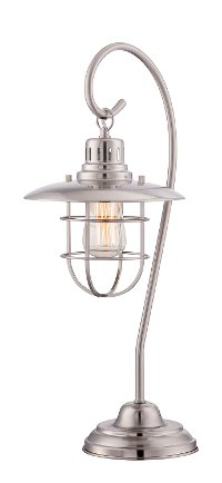 Polished Steel Table Lamp - Lanterna II