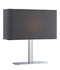 Black Shade Rectangular Table Lamp - Levon