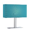 Blue Shade Rectangular Table Lamp - Levon