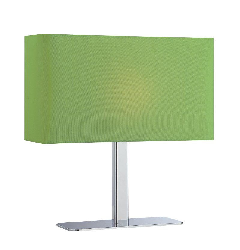 Green Shade Rectangular Table Lamp, Green Lamp Shades For Table Lamps