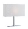 White Shade Rectangular Table Lamp - Levon
