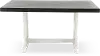 Bourbon County White Two-Tone Trestle Dining Table