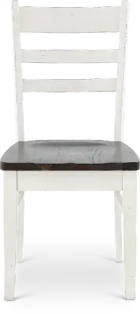 Bourbon County French Country White Two-Tone Dining Chair