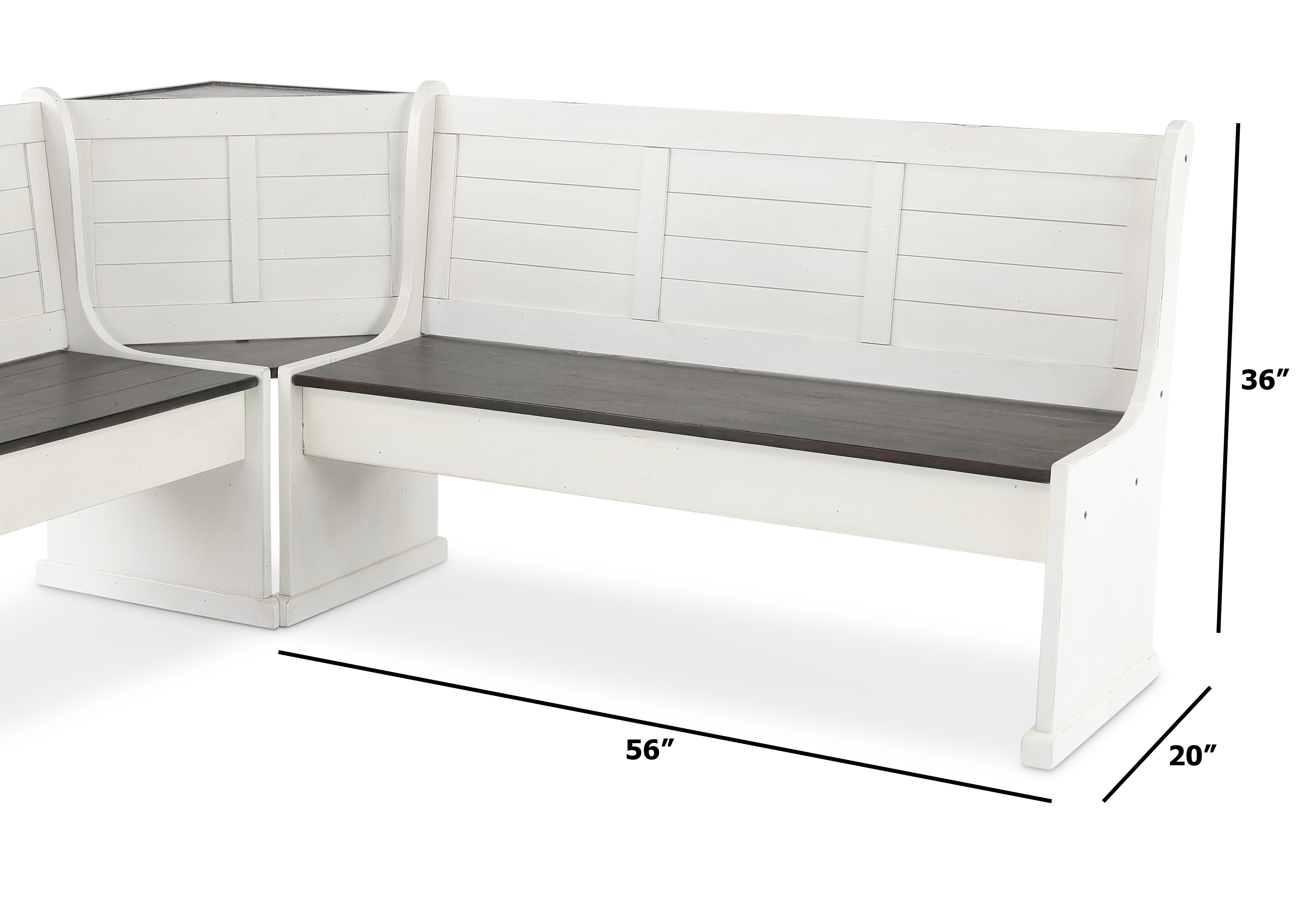 Bourbon County French Country 4 Piece Corner Dining Set - Bourbon County-3