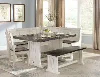 Bourbon County French Country 5 Piece Corner Dining Set - Bourbon County