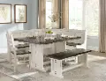 Bourbon County French Country 5 Piece Corner Dining Set