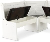 Two-Tone French Country 5 Piece Corner Dining Set - Bourbon County-3