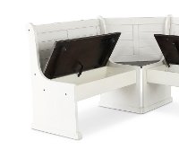 Two-Tone French Country 3 Piece Corner Dining Set - Bourbon County-2