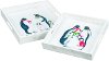 Clearance Multi Color 11 Inch Penguin Tray with Cut Out Handles