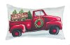 Santa's Ride Merry Christmas Truck Throw Pillow
