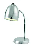 Silver and Chrome Gooseneck Desk Lamp - Zachery