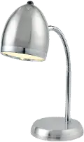 Zachery Silver and Chrome Gooseneck Desk Lamp