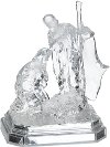 Clear Acrylic Nativity Family with Light