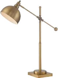 Brushed Brass Desk Lamp - Cupola