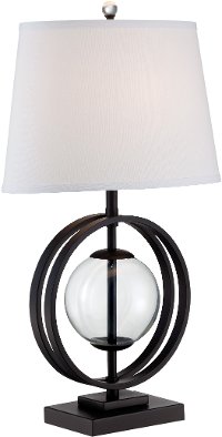 Metal Double-Ring Table Lamp - Herbert