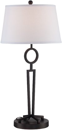 Openwork Keyhole Table Lamp - Tiona