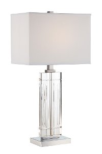 Chrome Crystal Table Lamp - Talmon