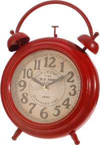 Red Iron Alarm Clock