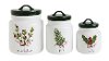 8 Inch Mistletoe Ceramic Lidded Canister