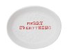 White and Red 'Merry Everything' Stoneware Oval Dish