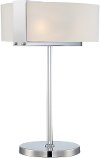 Table Lamp in Polished Steel - Rogina