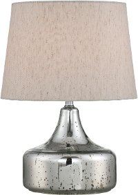 Chrome Glass Table Lamp - Silas
