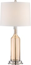Light Amber Glass Table Lamp - Urbano
