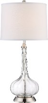 Clear Glass Table Lamp - Alagan