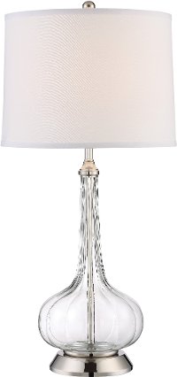 Clear Glass Table Lamp - Alagan